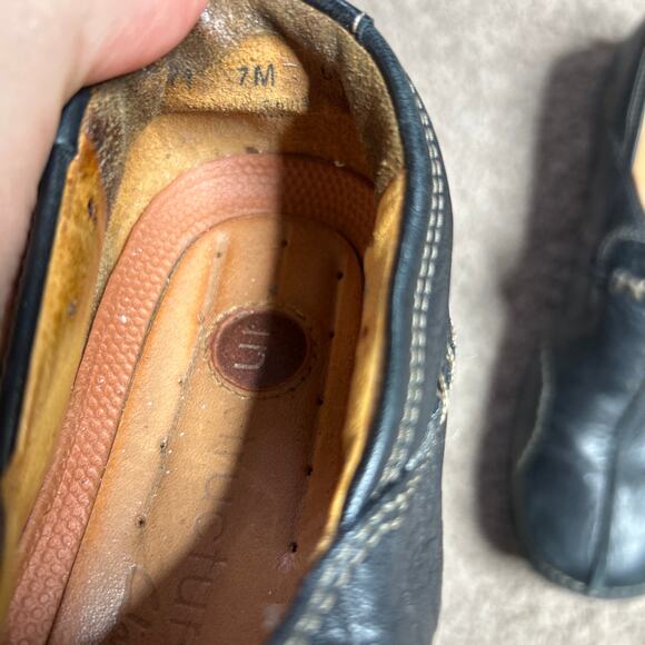 Clarks Artisan Unstructured Women's 7 M Black Leather Slip-On Shoes - Picture 6 of 6